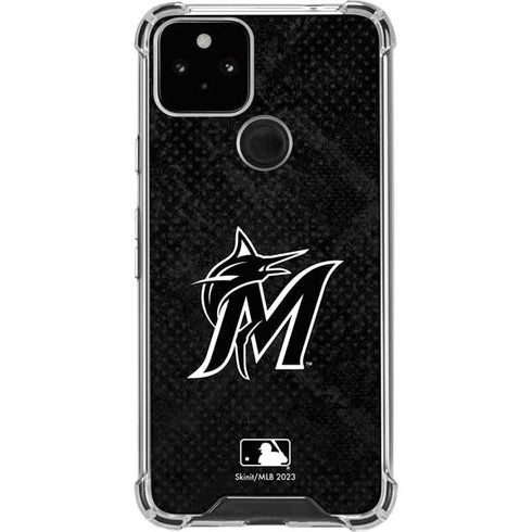 MLB Miami Marlins Dark Wash Google Pixel 5 Clear Case